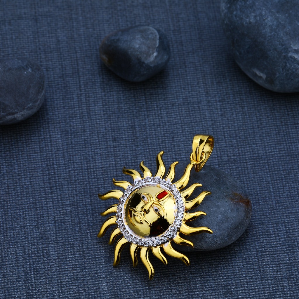 Surya God 916 Gold Exclusive Pendant-GP71