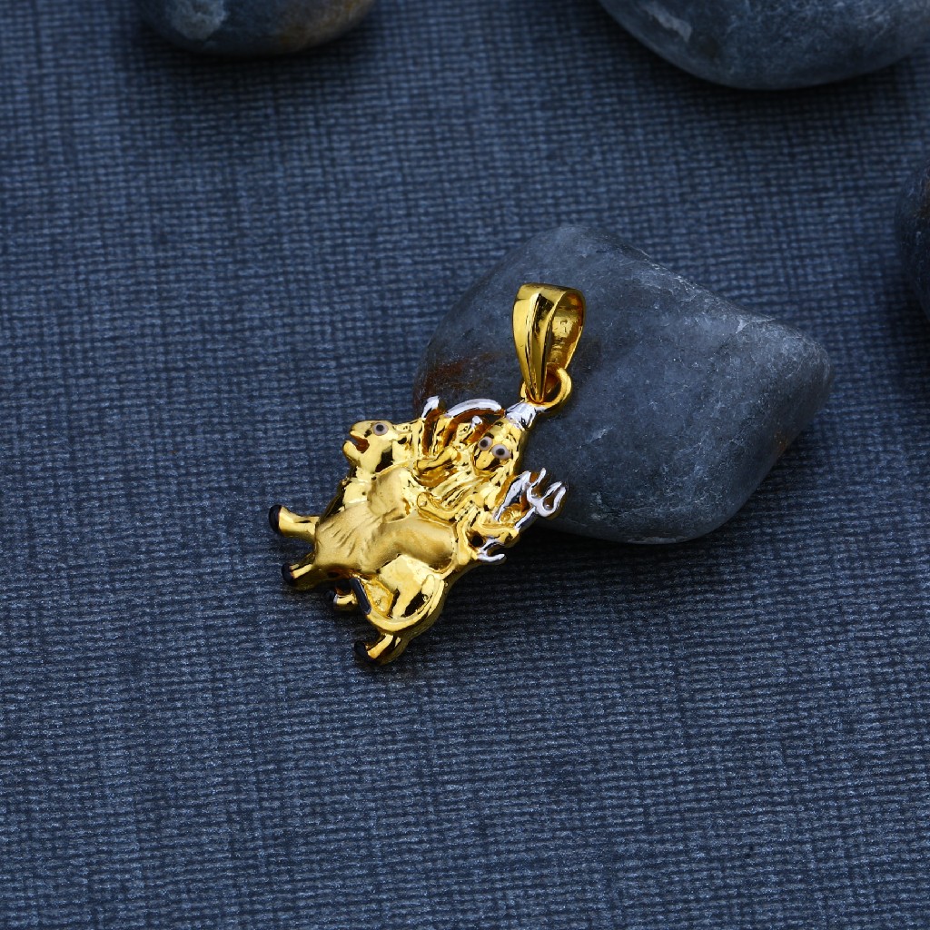 Ambe Maa Gold 22K Pendant-GP62