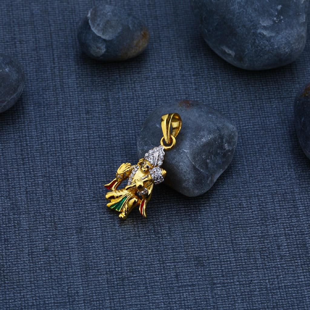 Gold 22K Hanuman ji Pendant-GP60