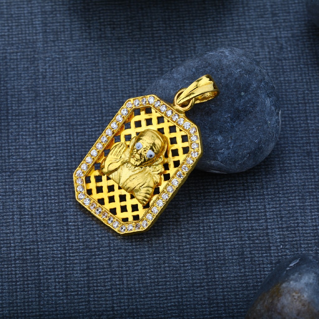 Sai Baba God Gold Pendant-GP49