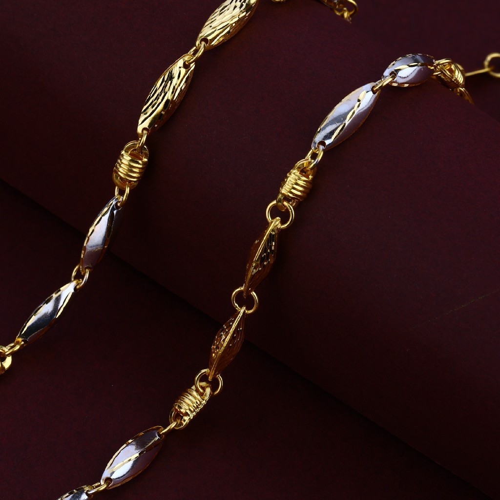 22K Gold Mens Turkey Chain-MTC114 - Image 3