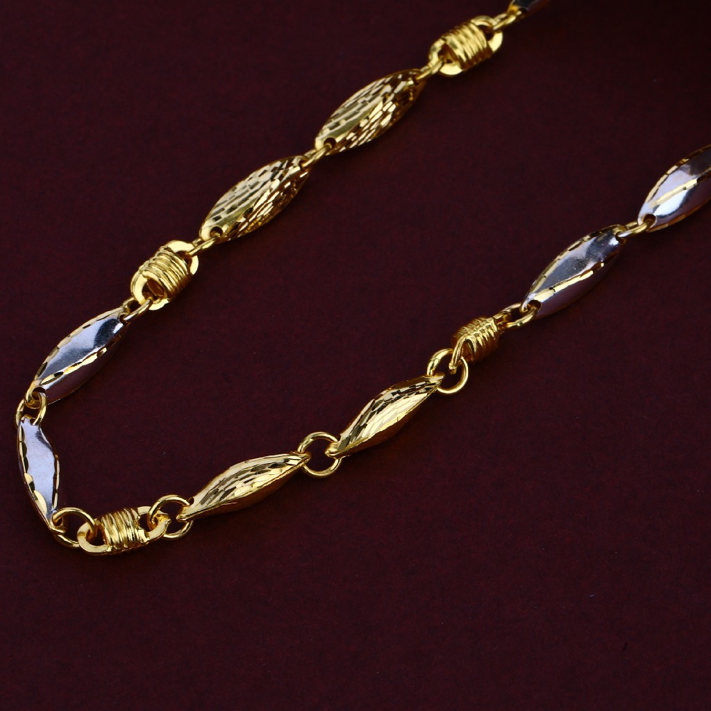 22K Gold Mens Turkey Chain-MTC114 - Image 2