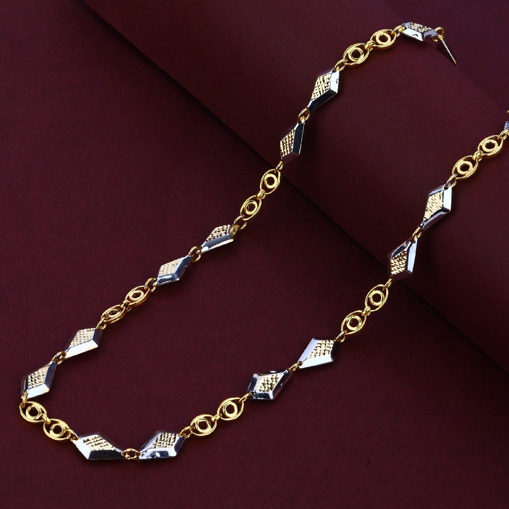 Mens 916 Gold Fancy Chain-MTC113