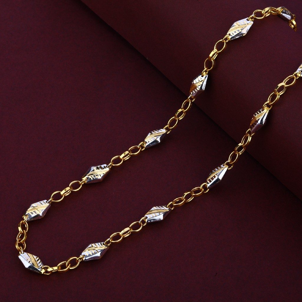 Mens 22K Gold Rodium Turkey Fancy Chain-MTC108