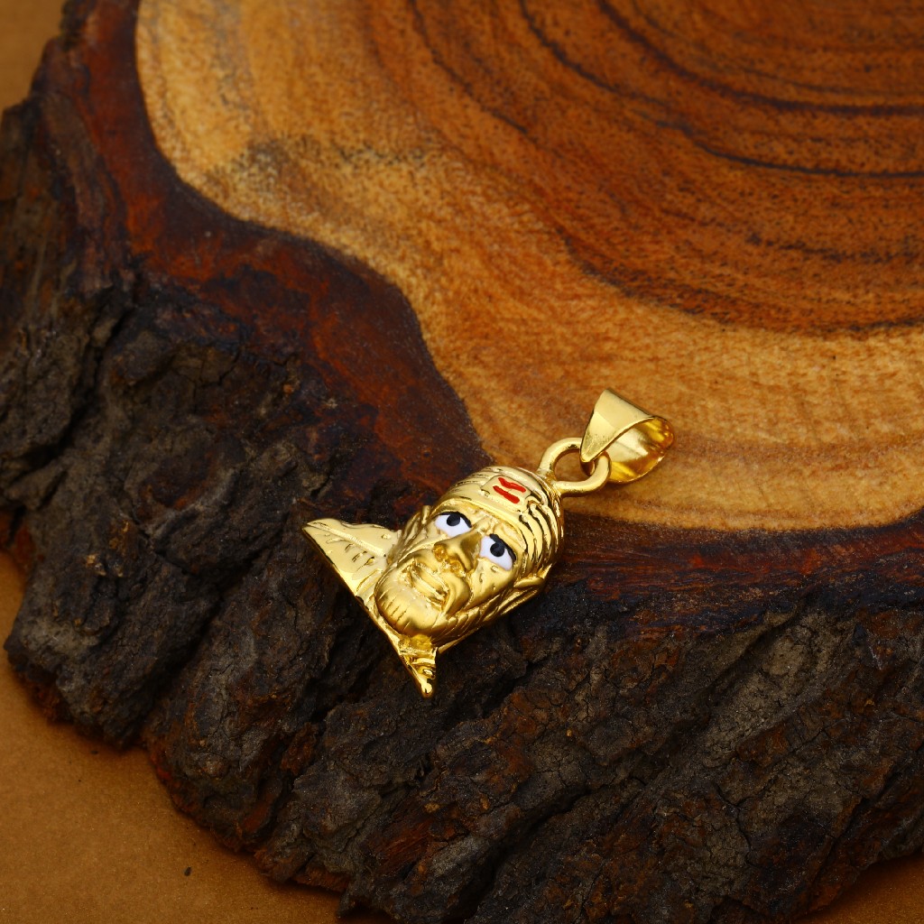 Sai Baba Gold Hollow Pendant-HLP65