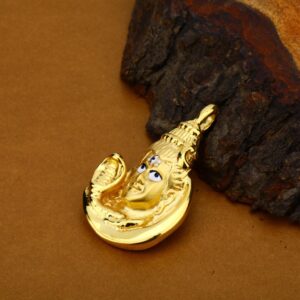 Gold 18K Hollow Shivji Pendant-HLP61