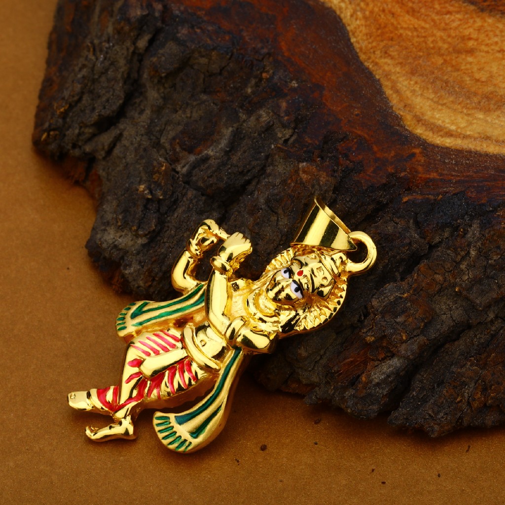 Krishna God 18K Hollow Gold Pendant-HLP58