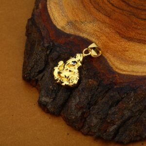 Gold 18K Hollow Ganpati Pendant-HLP54