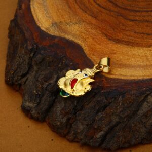 God Ganesha Gold 18K Hollow Pendant-HLP52