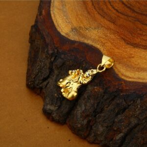Hollow 18K Gold Krishna Pendant-HLP51