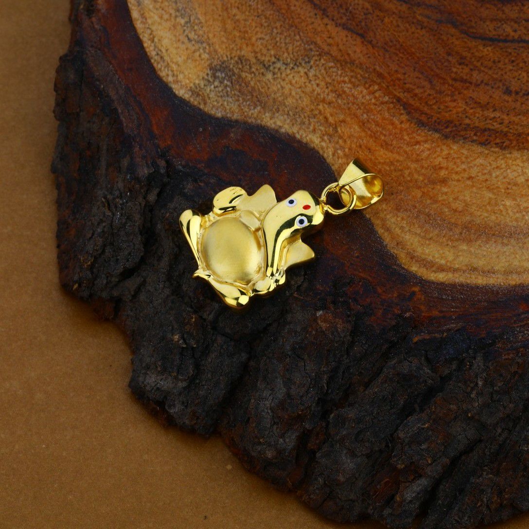 18K Hollow God Ganpati Pendant-HLP32