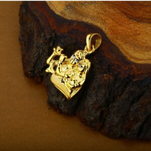 Radha Krishna God 18K Hollow Pendant-HLP10