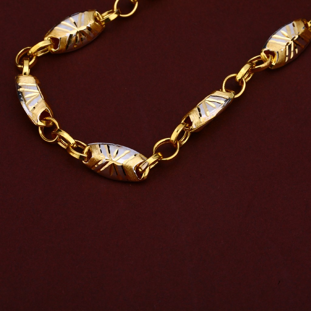 Mens 916 Gold Fancy CHAIN-MTC95 - Image 3