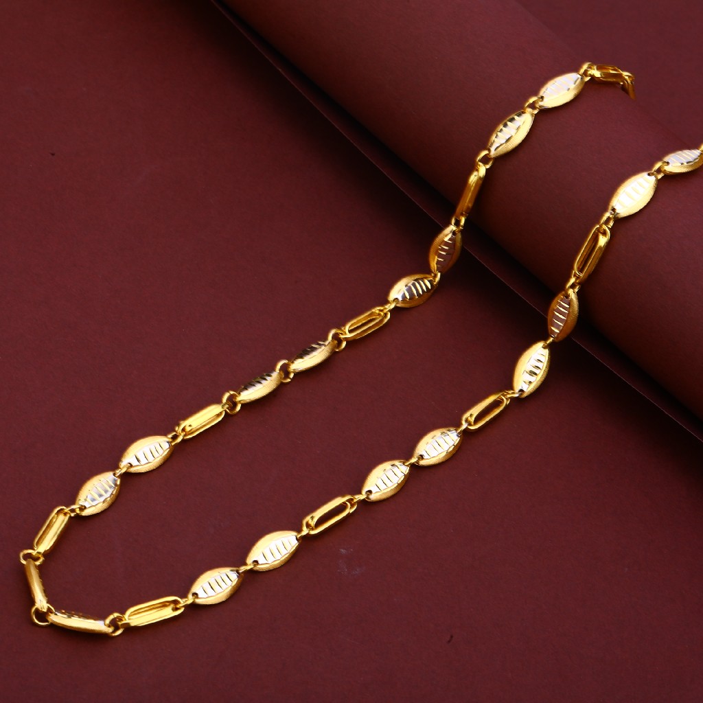 Mens 22K Gold Fancy Turkey Chain-MTC80