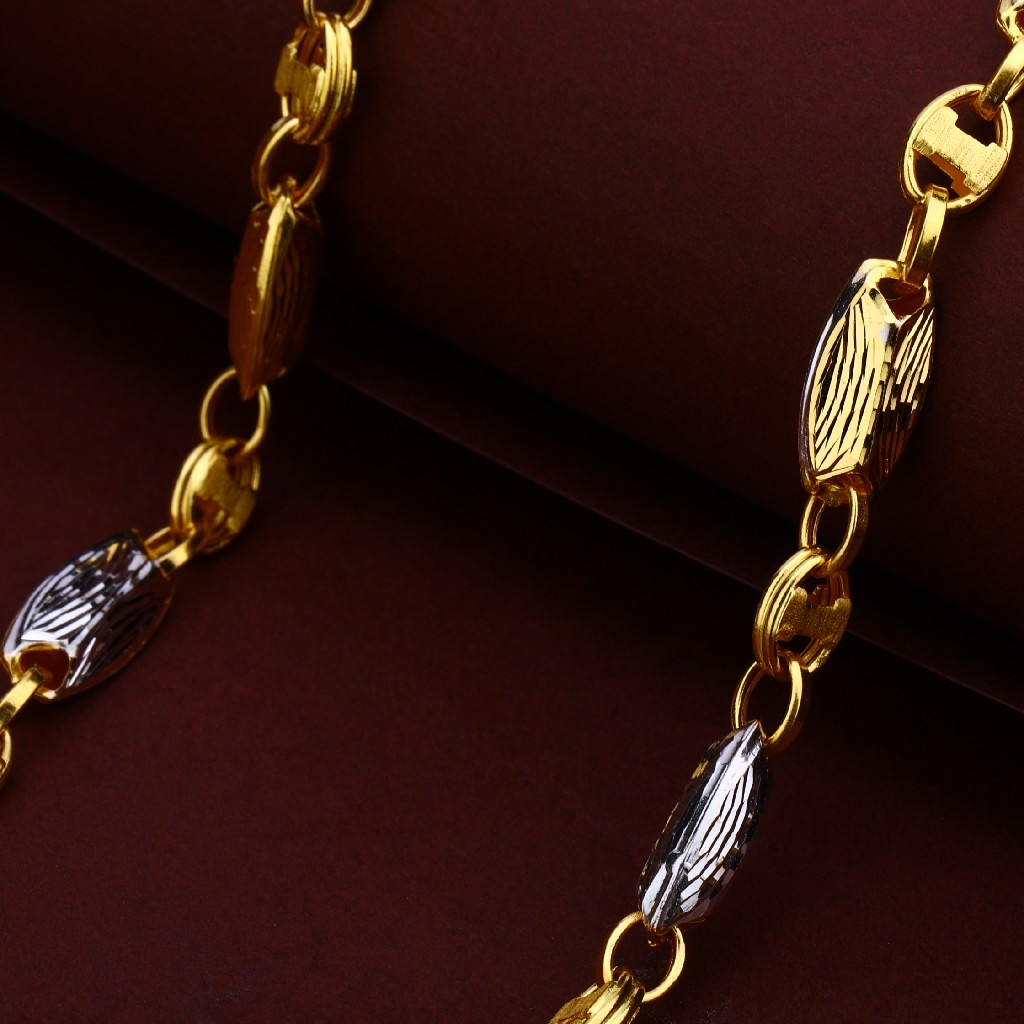 Mens 916 Gold Turkey Chain-MTC72 - Image 3