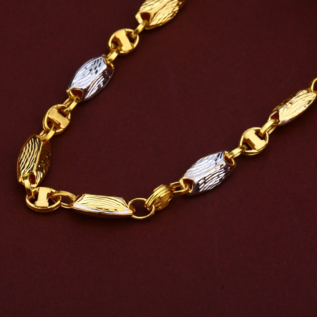 Mens 916 Gold Turkey Chain-MTC72 - Image 2