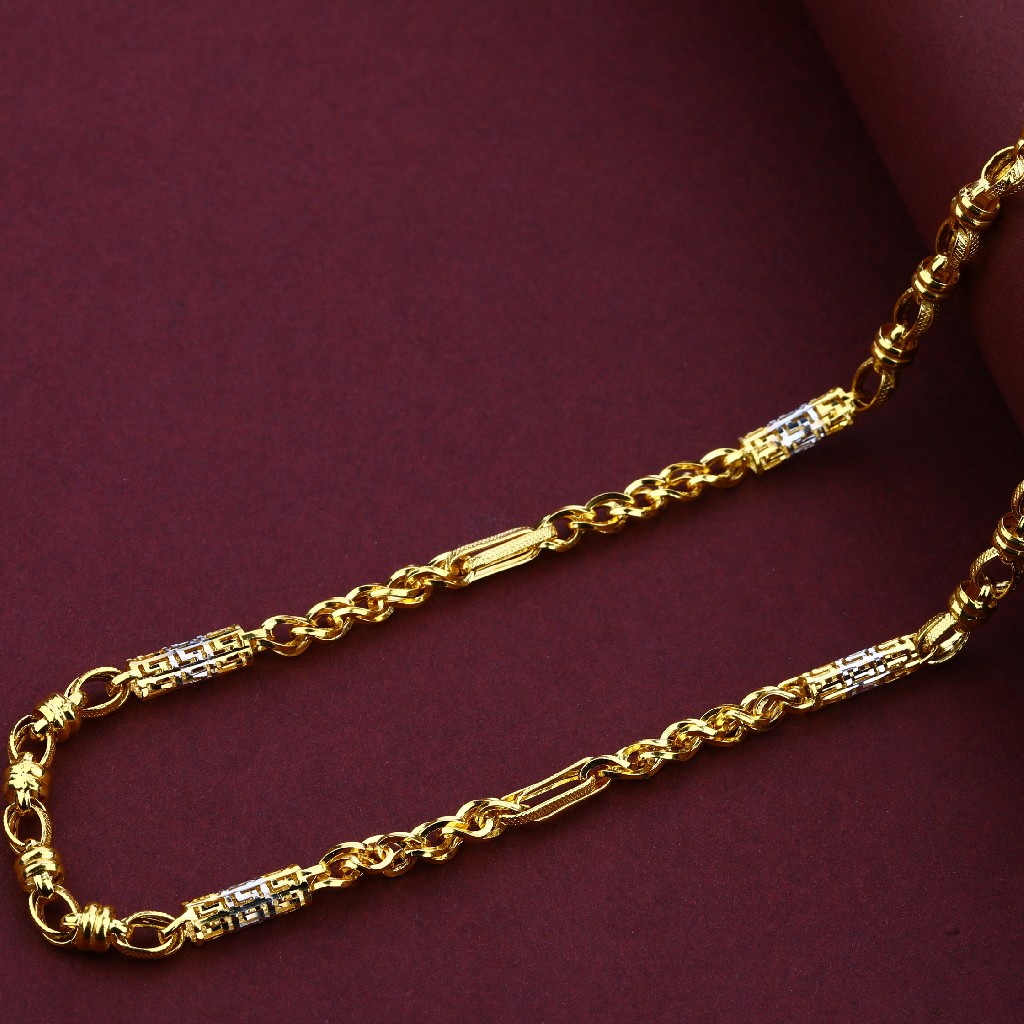Mens 22K Fancy Turkey Gold Chain-MTC67