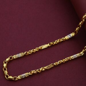 Mens 22K Fancy Turkey Gold Chain-MTC67