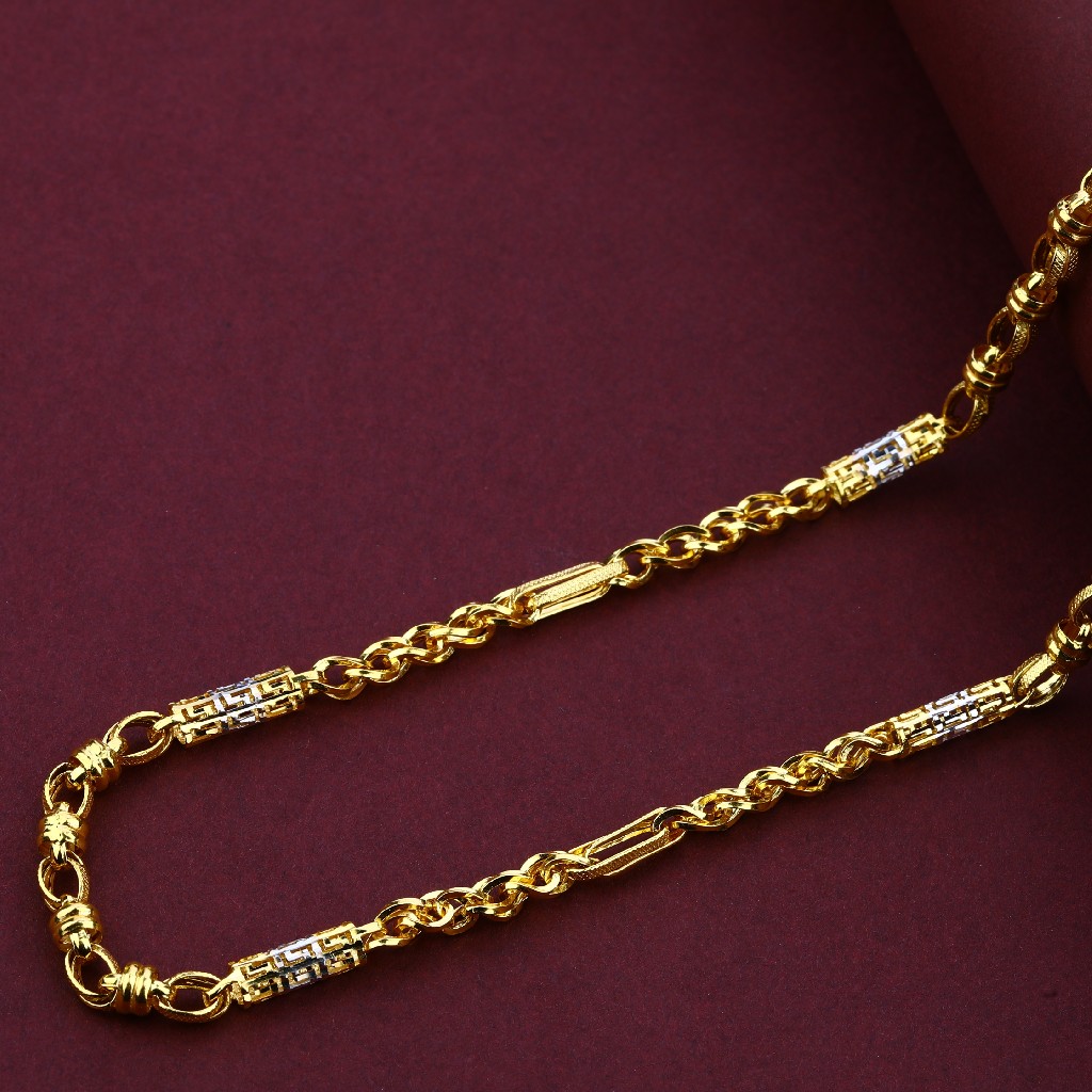 Mens 22K Fancy Turkey Gold Chain-MTC67