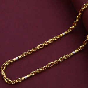 Mens 916 Gold Italian Fancy Turkey Chain-MTC62