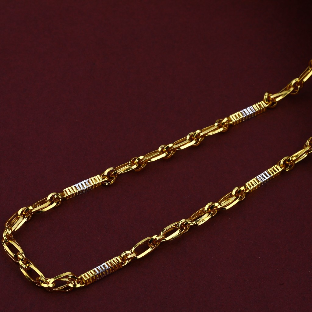Italian Gold Fancy 22k Turkey Mens Chain-MTC61