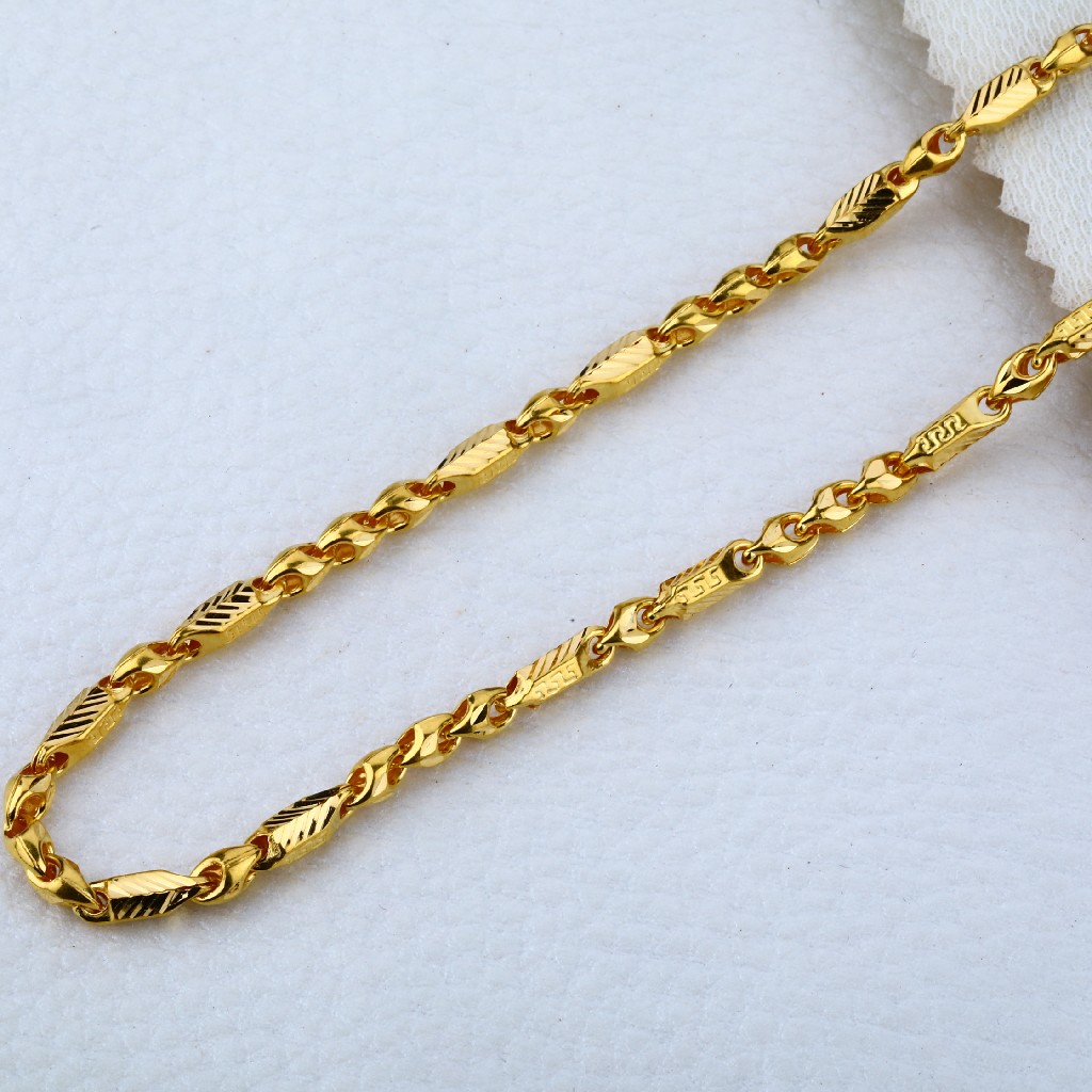 916 Plain Gold Choco Mens Chain-MCH 17