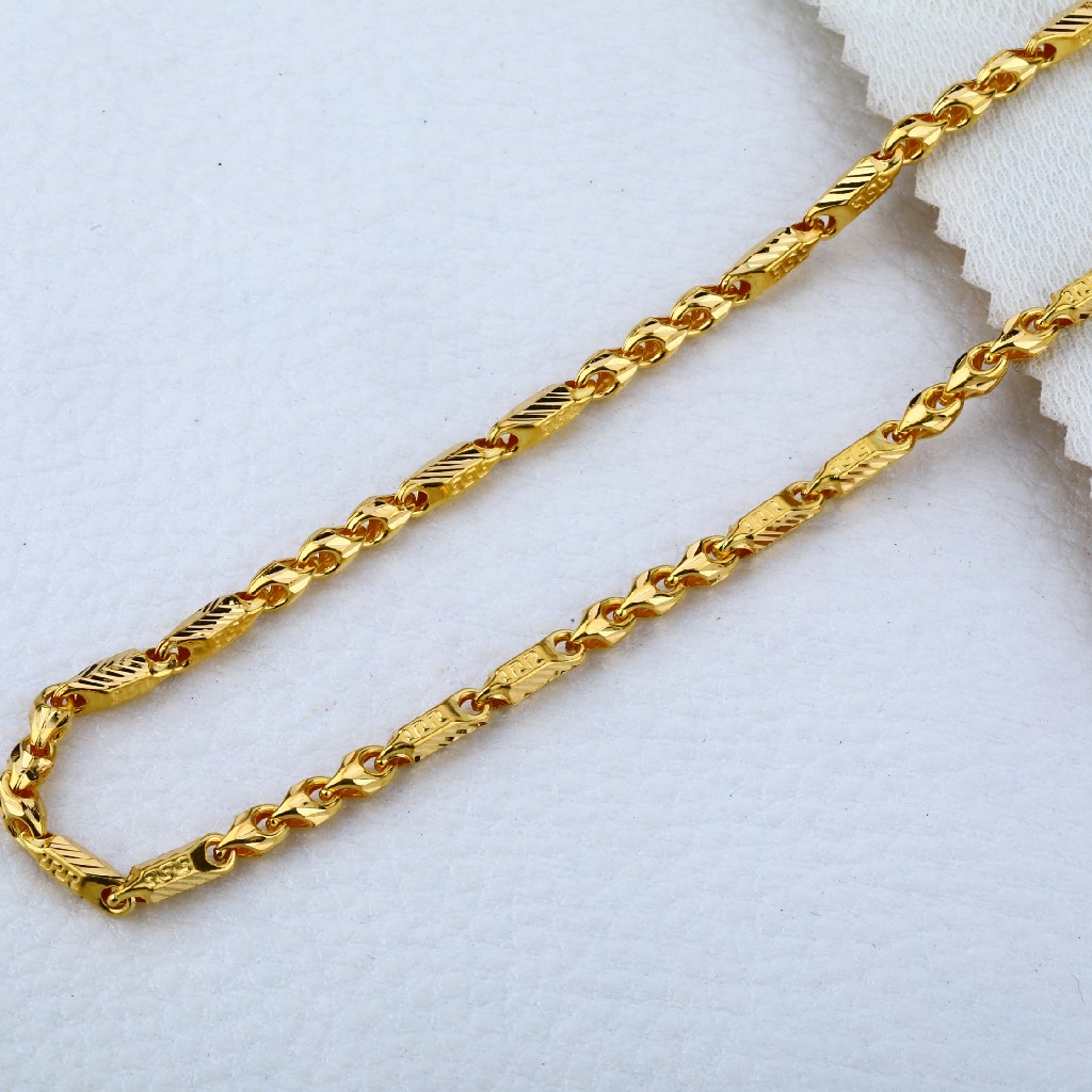 916 Gold Men's Designer Hallmark choco Chain MCH16