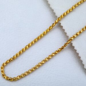 Mens Daily Wear Choco Gold 916 Chain-MCH10