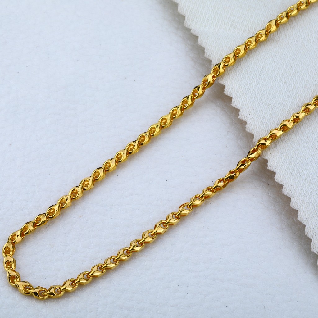 Mens Daily Wear Choco Gold 916 Chain-MCH10