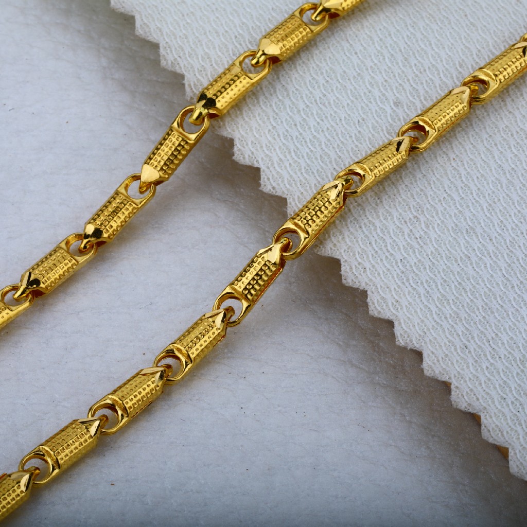Mens 916 Gold Designer Choco Chain-MCH03 - Image 3