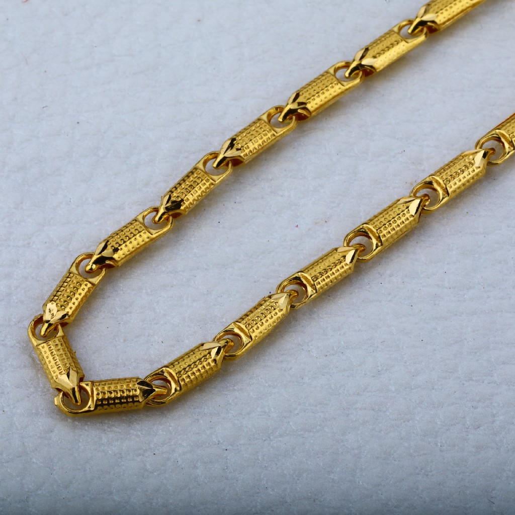 Mens 916 Gold Designer Choco Chain-MCH03 - Image 2