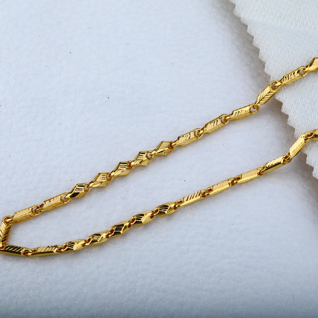 22KT Gold Gentlemen's Stylish Choco Chain MCH01