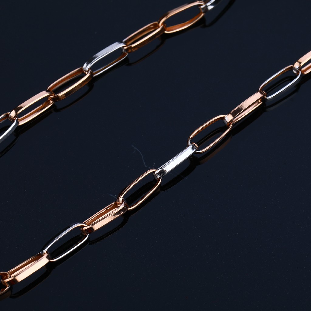 Mens 18K Rose Gold Chain-RMC27 - Image 2