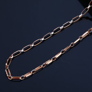 Mens Rose Gold 18K Chain-RMC07