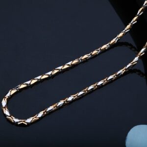 Mens 18k Designer Rose Gold Chain-RMC01
