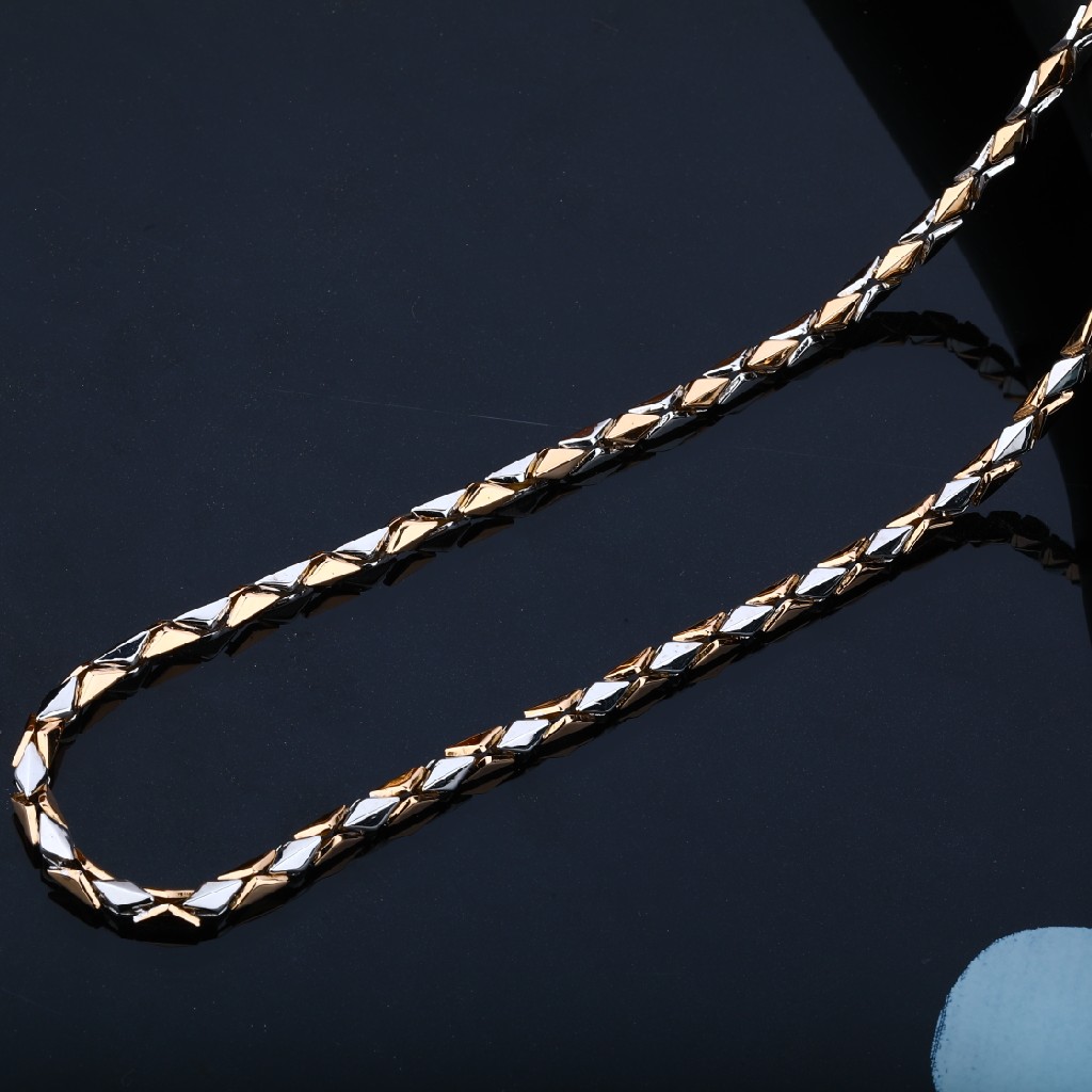 Mens 18k Designer Rose Gold Chain-RMC01