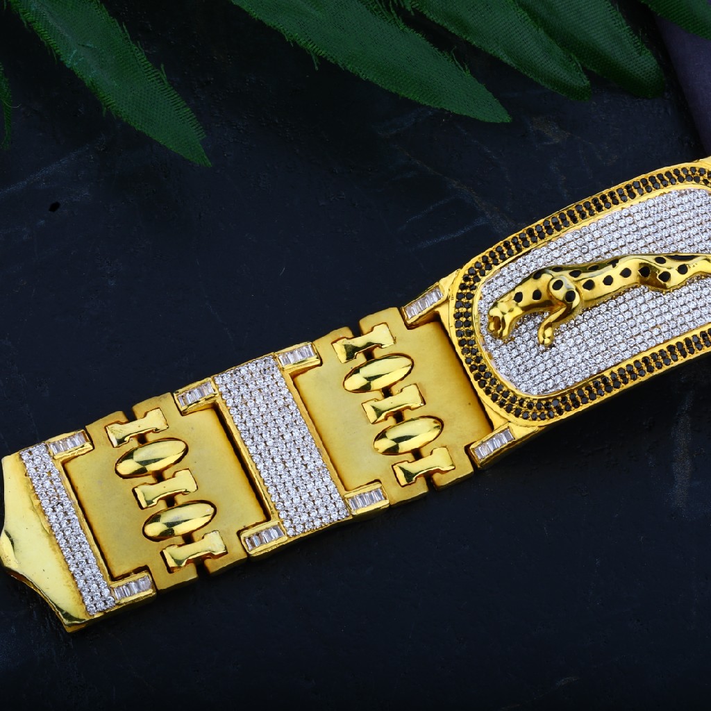 Mens 22K Gold Jaguar BRACELET-MCB22