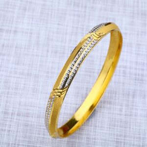 Mens Fancy 22K Gold Punjabi Kada Bracelet-MPKB10
