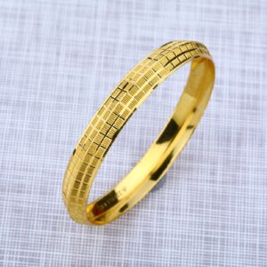 916 Gold Daily Wear Mens Punjabi Kada-MPKB07