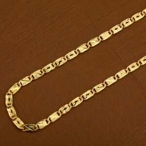 916 Mens Gold Cz Nawabi Chain-MNC19