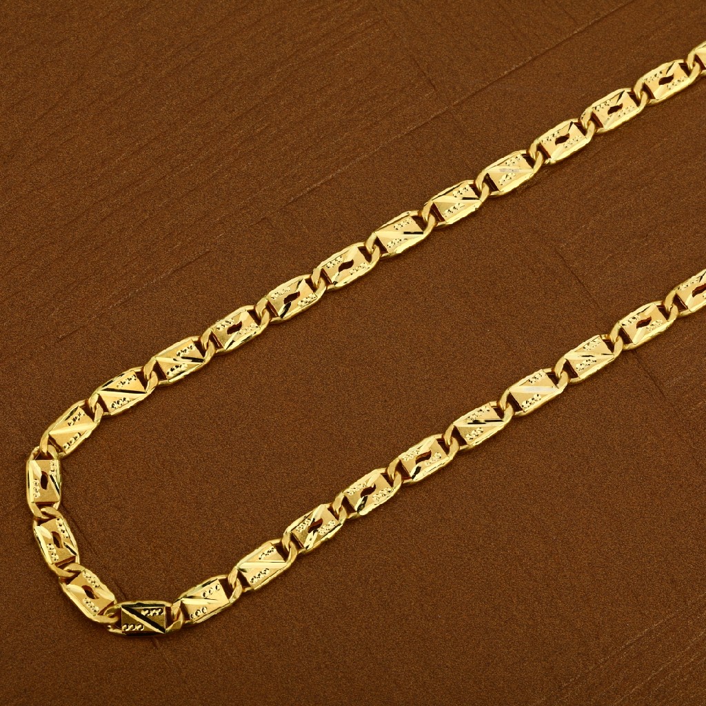 916 Mens Gold Cz Nawabi Chain-MNC19