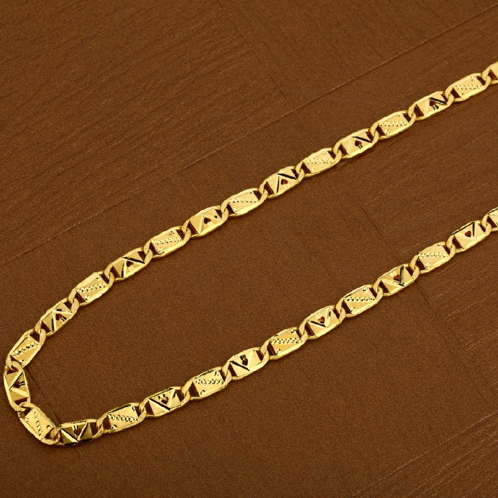 22kt  Gold Hallmark  Designer  Men's  Nawabi Chain  MNC14