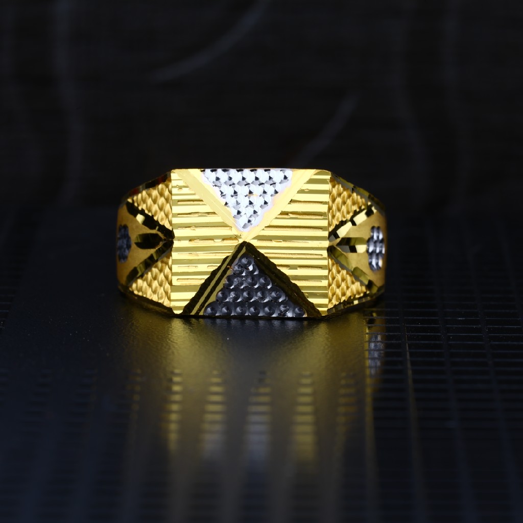 Men's Exclusive 22K Plain Casting Gold Ring- MPR55