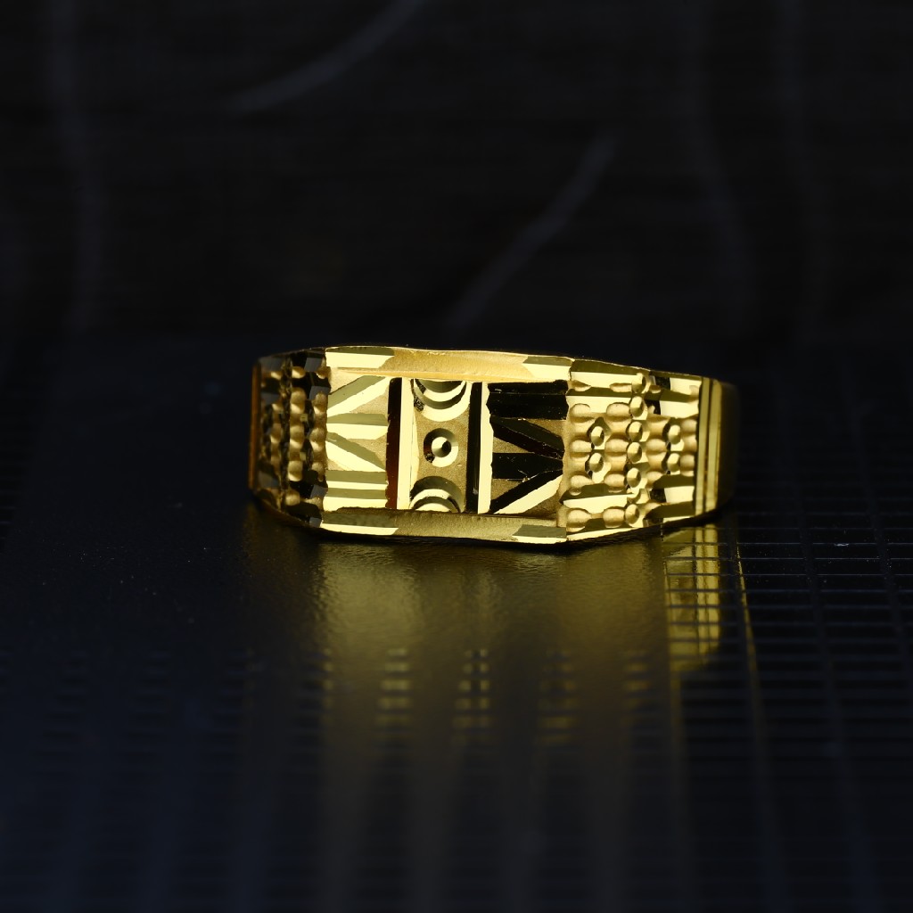 Men's Exclusive 22K Plain Casting Gold Ring- MPR50