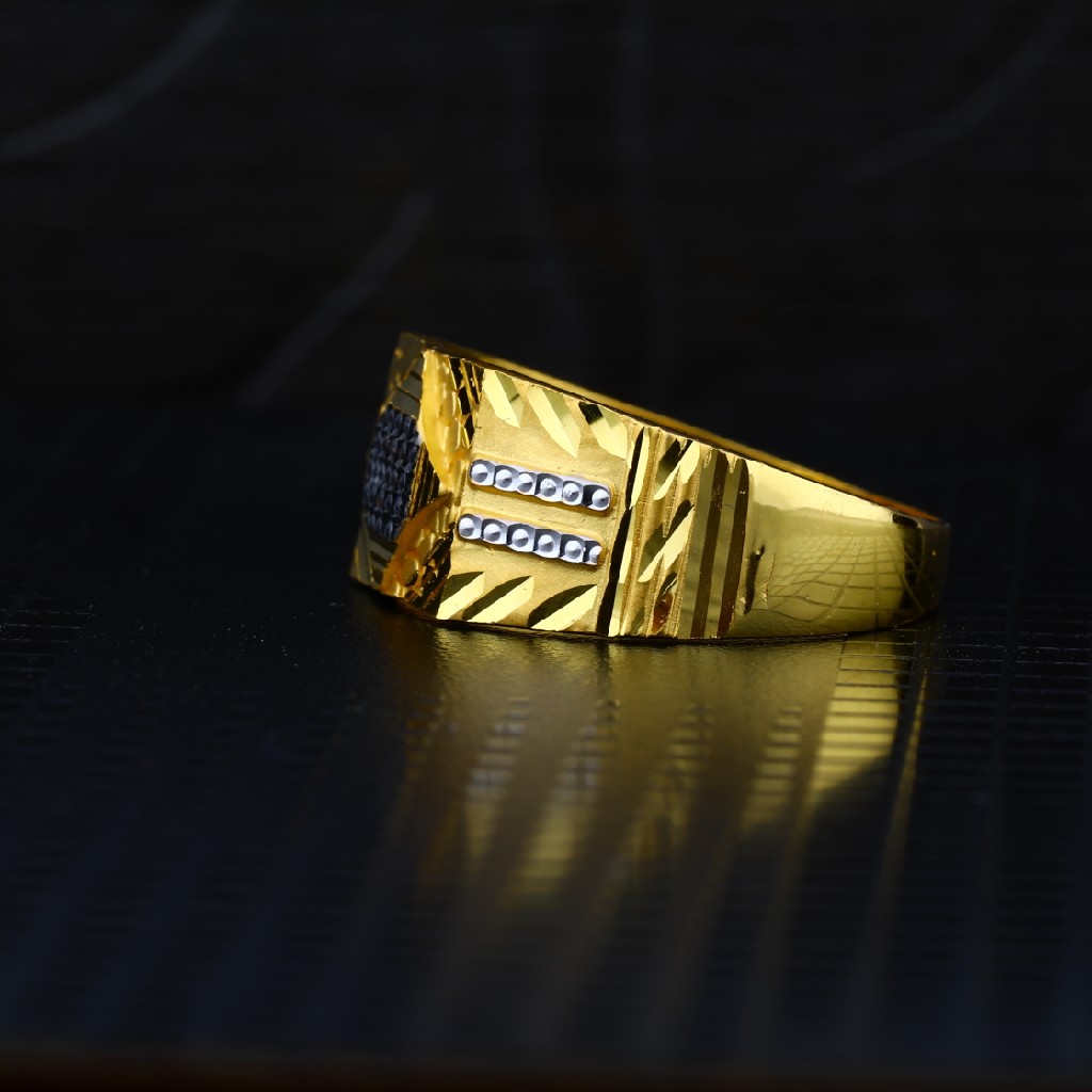 Men's Exclusive 22K Plain Casting Gold Ring- MPR43 - Image 3