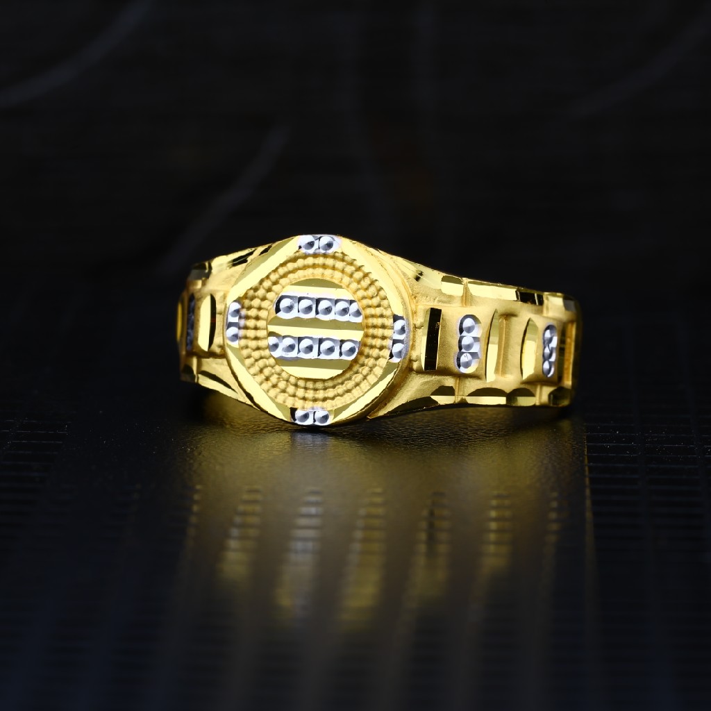 Men's Exclusive 22K Plain Casting Gold Ring- MPR42