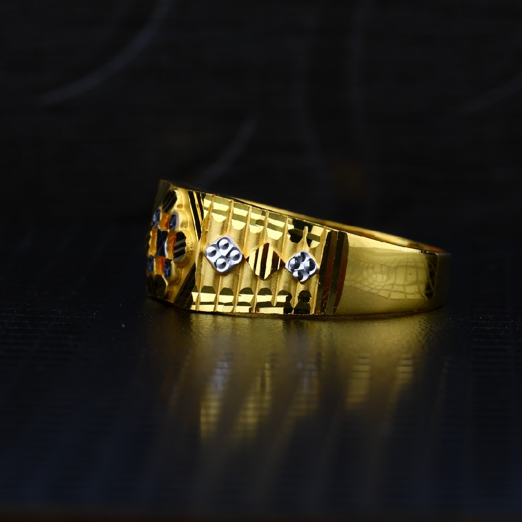Men's Exclusive 22K Plain Casting Gold Ring- MPR39 - Image 3