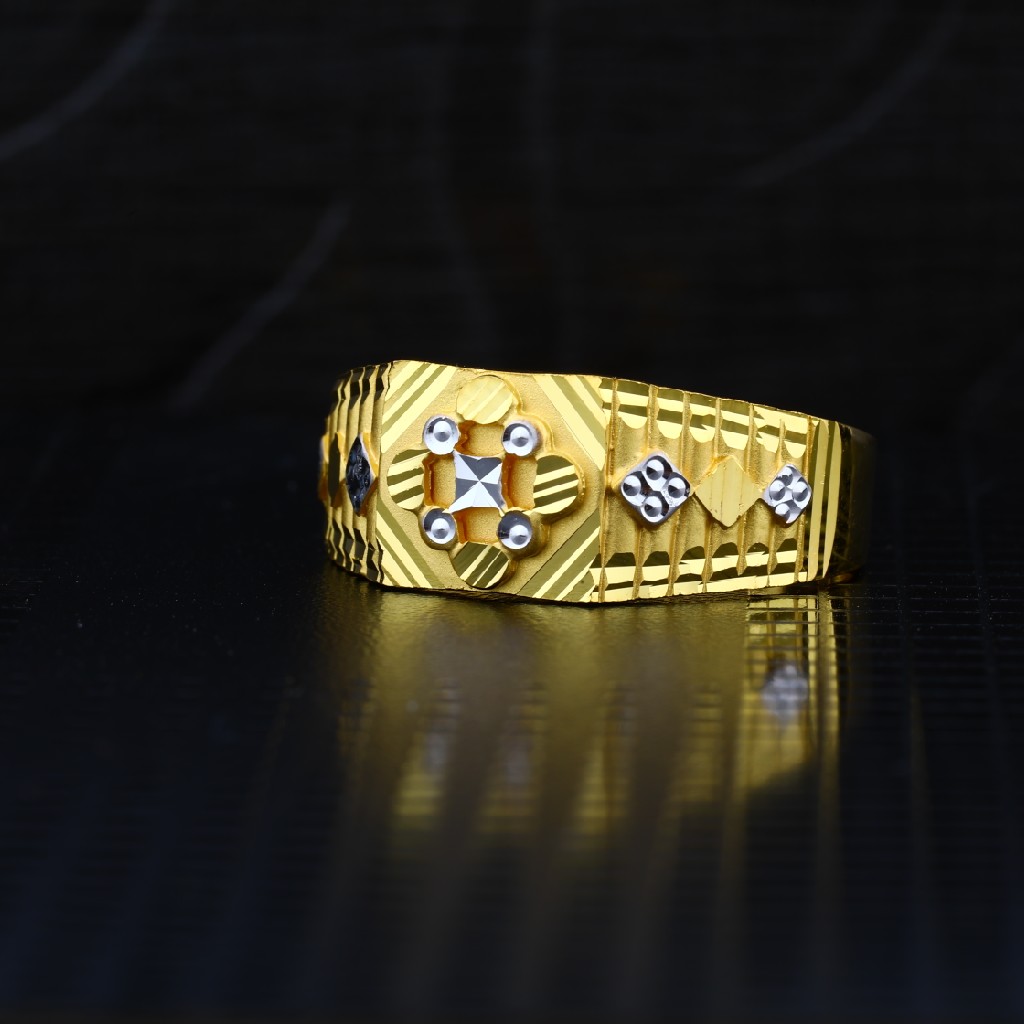 Men's Exclusive 22K Plain Casting Gold Ring- MPR39 - Image 2