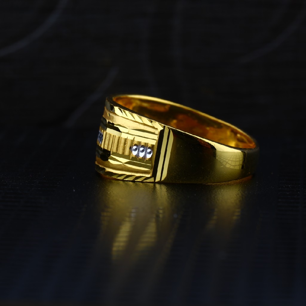 Men's Exclusive 22K Plain Casting Gold Ring- MPR38 - Image 3