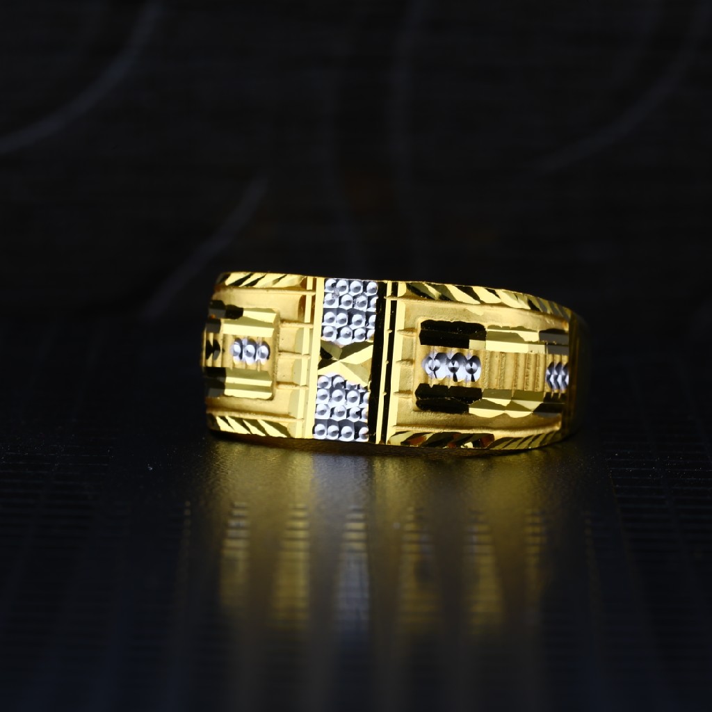 Men's Exclusive 22K Plain Casting Gold Ring- MPR38 - Image 2